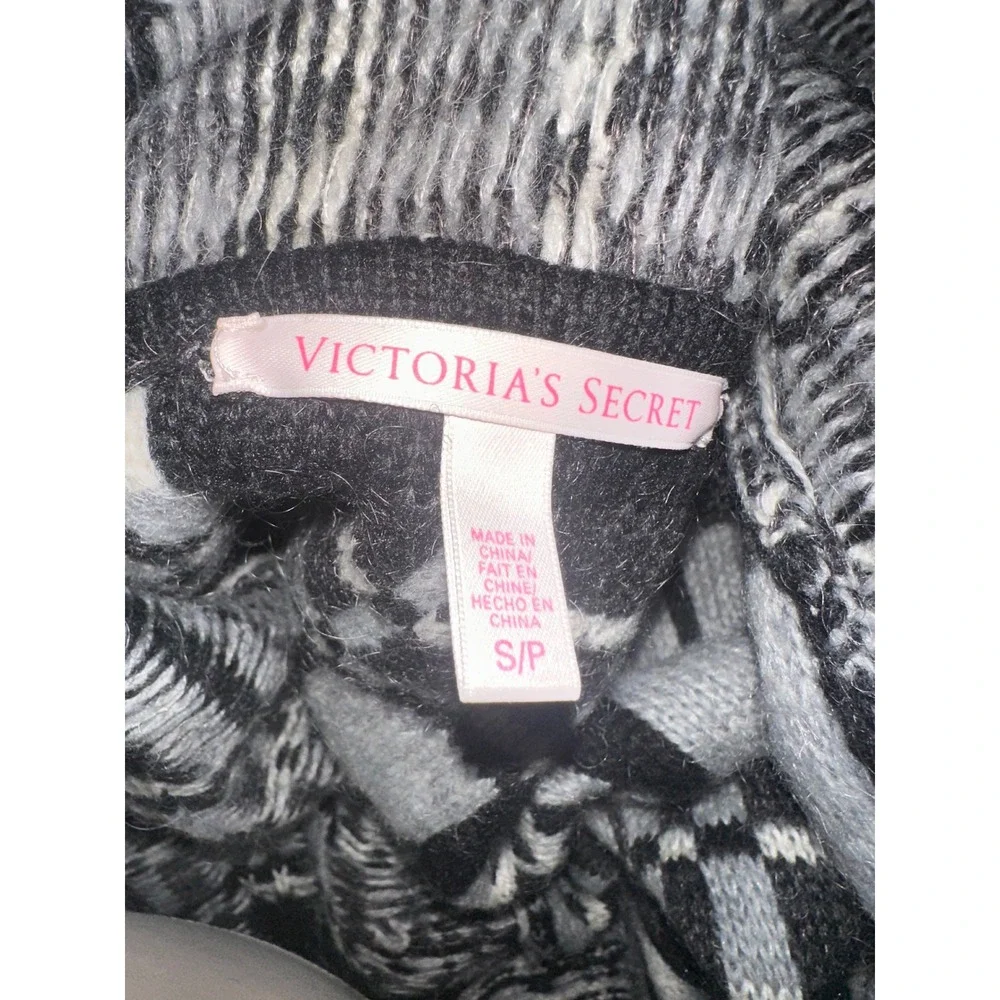 Victoria's Secret Plaid Mohair Wool Blend‎ Oversized Cardigan Sweater Size S